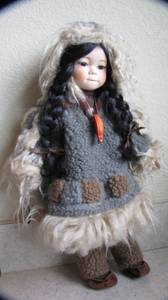 Limited Edition Brinn's Eskimo Porcelain Collectible Doll (Benbrook)