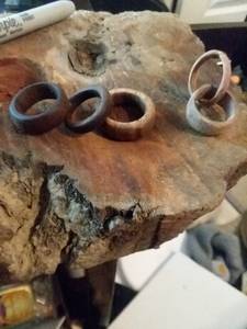 Handmade rings , flamed maple ,walnut,oak (Downtown)
