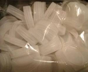 75 Off White Plastic Bottle Caps for Crafts (Russell Springs Kentucky)
