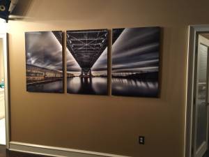 Sale/Trade - Custom Metal Artwork 3 piece Ben Franklin Bridge (Center City)