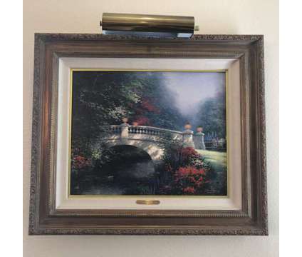 Autographed Numbered The Broadwater Bridge painting by Thomas Kinkade