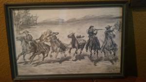 Original Western Etching (Brainerd)