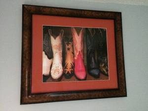 Cowboy Boots Print (framed) (Germantown)