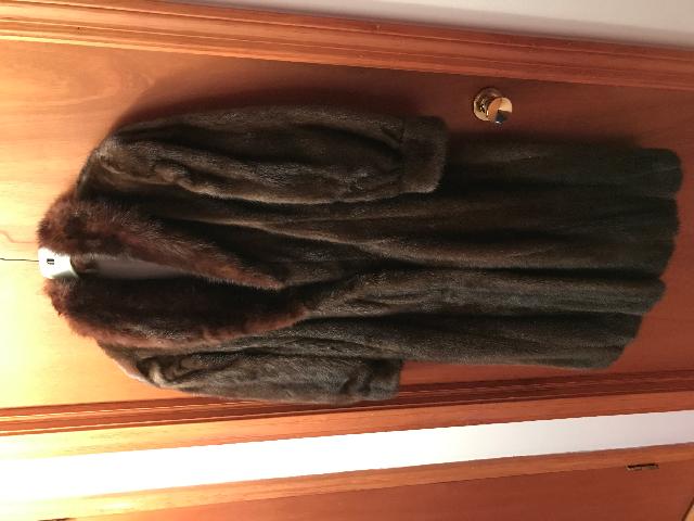 Full Length Mink Coat with Sable Collar