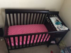 Brand New Baby Crib + Mattress (Denton)