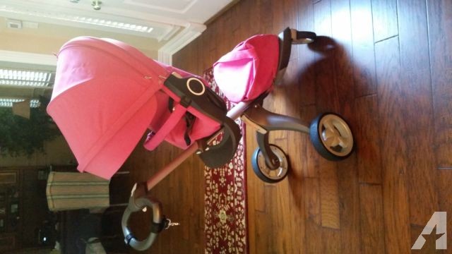 Nearly New Stokke Xplory Stroller- Hot Pink