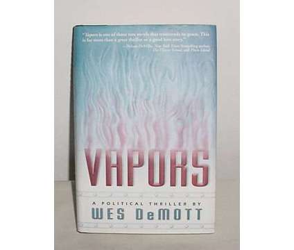 1st Edition Hardcover W/Dust Jacket Book VAPORS Wes DeMott Fiction
