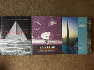 Calculus/Physics/Chemistry Combo Textbook Pack for OSU students (OSU Campus
