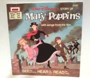 Book on cassette tape- mary poppins / it's a small world (stillwater