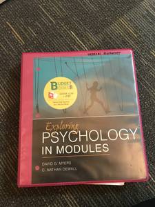 Exploring Psychology In modules tenth edition- David G. meyers (Cameron