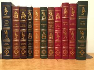 Thirteen Leather-Bound Books from the Baseball Hall of Fame Library (Gig Harbor)