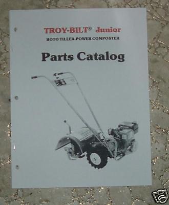 Troy-Bilt Junior Tiller Parts Catalog Manual