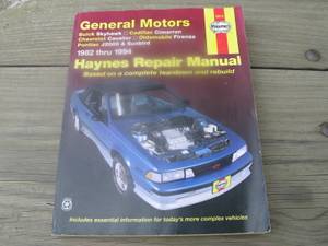 HAYNES REPAIR MANUAL GENERAL MOTORS 1982 thru 1994 (Lancaster)