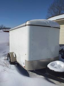 Looking to trade trailer for john deere garden tractor with snow plow (Potosi