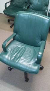 Moving Sale! Six Top Quality Leather Conference Chairs (Garland)