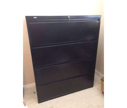 WorkPro steel filing cabinet (black - new condition)