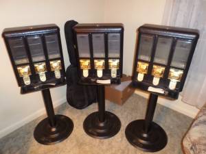 3 Seaga Candy Machines Excellent Condition
