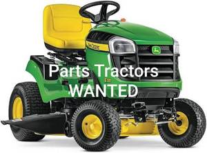 John Deere or Cub Cadet lawn tractors for parts wanted