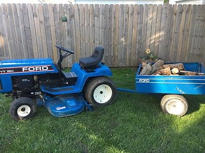 Ford lawn tractor with wagon