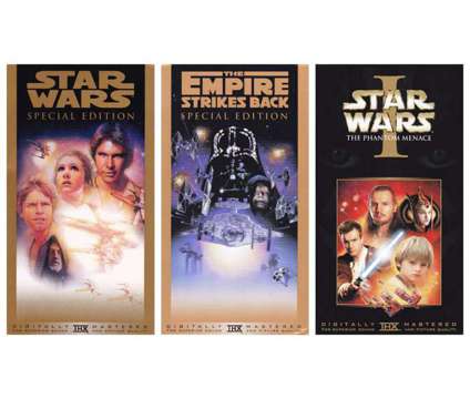 Vintage STAR WARS VHS: 3 Tape SET
