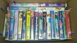 38 VHS Video Movies Children's Disney W/Bubble Cases (Portland)