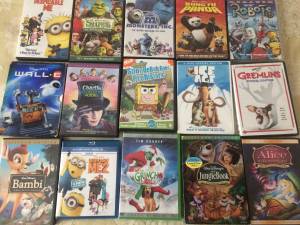 40 DVD movies (central)