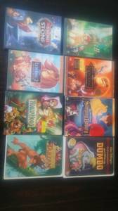 Disney dvd movies 7each or 2x10dlls (Eastside)