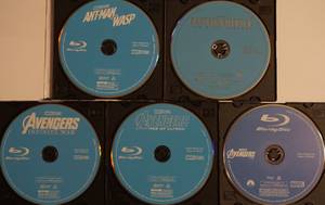 Blu-ray Marvel's Avengers(all 3), Cap America, Ant Man and Wasp-from (nw