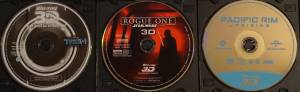 3D Blu-ray Movies - Rogue One, Tron:Legacy, Pacific Rim:Uprising-each (nw