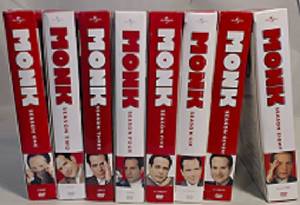 Monk tv show complete series Seasons 1-8 DVD boxed set, Tony Shaloub (NE PDX