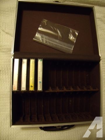 Audiotape Carrying Case and a Few Audiocassettes