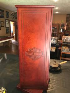 Harley-Davidson Collectible CD/DVD Media Storage Tower Mahogany Finish