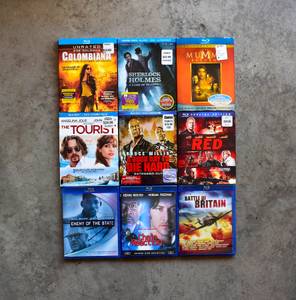 Blu-ray Movies (9 Movies) (Ewa Beach)