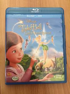 Disney Tinkerbell and the Great Fairy Rescue movie Blu Ray (novato)