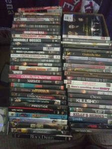 DVDs and Blu Ray $1ea.