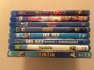 Blu-Ray-Disney/Pixar Animation (8) (Bloomington)