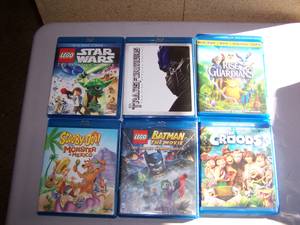 6 KIDS BLU-RAY LOT (creedmoor/butner)