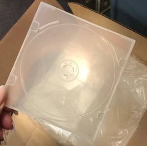 Box of 200 Clear Plastic CD/DVD Cases (Highlands)