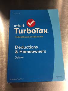 2014 NEW Turbotax Deluxe Software CD Turbo tax (Cary)
