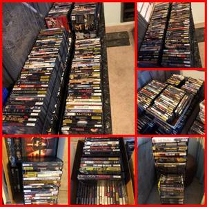 1000+ DVD collection/ in racks (Las Vegas)