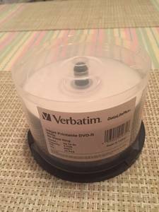 Verbatim 4.7GB Inkjet Printable DVD-R (Beverly,Mass)