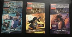 Legend of Korra DVDs, Seasons 1, 2, 3 & Avatar - The Promise Hardcover