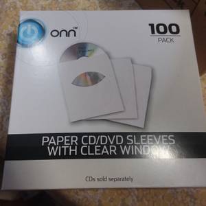 paper cd/dvd sleeves with clear window (fayetteville)