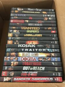 20 DVD's with Cases Action & more Excellent condition, light use only (South