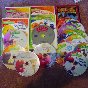 Kids DVDs mostly $2 each or all for $15 (Hope Mills, NC)