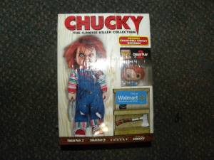 Chucky: The Killer DVD 4 Movie Collection w exclusive POP Keychain!