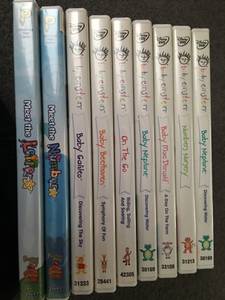 BRAND NEW BABY EINSTEIN DVD'S & MEET NUMBERS AND LETTERS DVD'S (mahopac,ny)