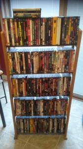 186 Dvds and shelf (Beech Grove)