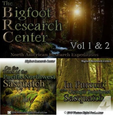 DVD Vol 1-2 RARE Private Bigfoot Sasquatch Research Expedition Documen