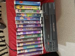 Disney VHS tapes and Player (Canton, Ga)